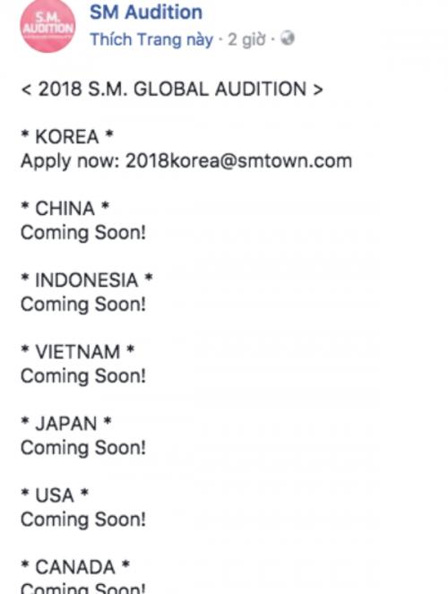Fan ‘rần rần’ vì SM Entertainment tổ chức tuyển sinh tại Việt Nam-2