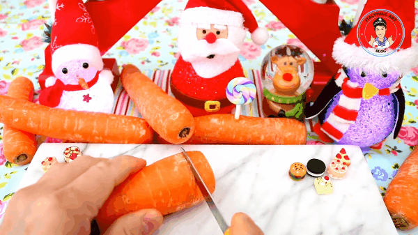 Tỉa cà rốt thành cây thông Noel siêu đơn giản mà đẹp-2