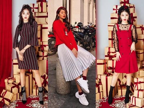 Chưa đến Noel nhưng dàn hot-face Việt đã xúng xính váy áo rực rỡ trong street style tuần này rồi!