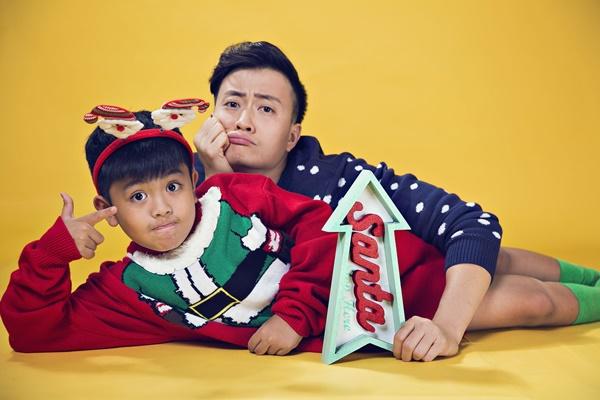 Hai cha con Lương Mạnh Hải lột xác trong mùa Giáng sinh-6