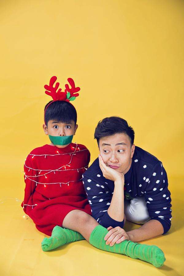 Hai cha con Lương Mạnh Hải lột xác trong mùa Giáng sinh-9