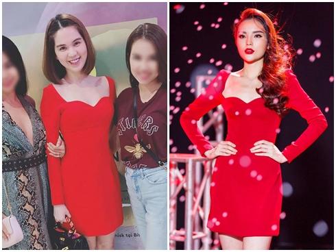 Tưởng đụng váy Kỳ Duyên, hóa ra Ngọc Trinh lại bị nghi diện đồ nhái