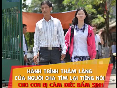 Rơi nước mắt tâm sự của người cha suốt 18 năm đi học cùng con gái để 'tìm tiếng nói' cho con