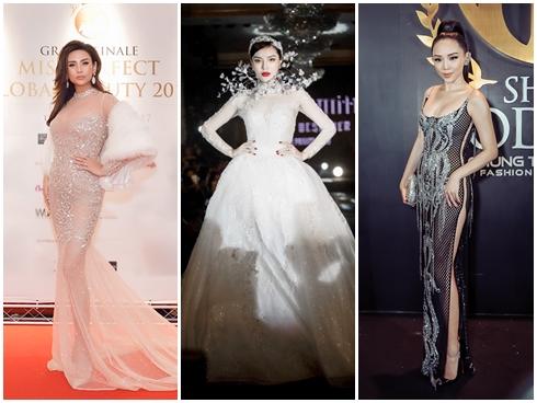 Kỳ Duyên mặc váy cưới đính kim cương trị giá 3 tỷ đồng nổi bật nhất thảm đỏ tuần qua