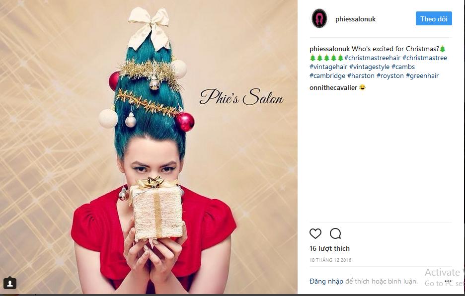 Hưởng ứng Giáng sinh, hoa hậu Kỳ Duyên biến hóa tóc theo trend cây thông Noel sành điệu-1