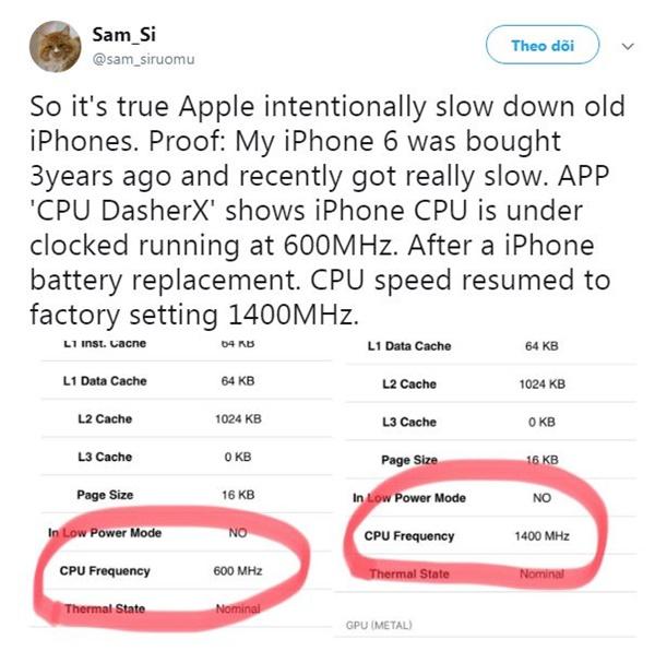 Apple giảm hiệu suất iPhone cũ, ép người dùng đổi máy?-1