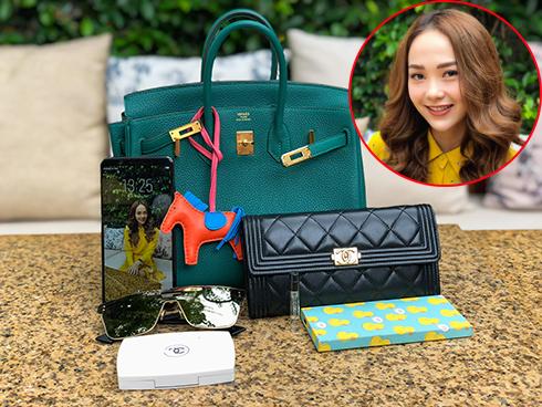 Xách giỏ 300 triệu đồng đựng toàn hàng hiệu, Minh Hằng chứng minh đẳng cấp 'đơn giản là đỉnh cao'