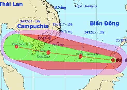 Thời tiết 24/12: Bão giật cấp 15, miền Bắc thêm khí lạnh