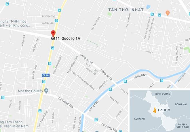 Ôtô khách tông gần chục xe dừng đèn đỏ ở Sài Gòn-3