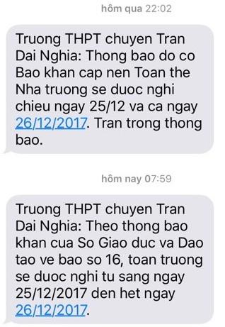 Thêm nhiều trường cho học sinh nghỉ đột xuất từ sáng nay-2