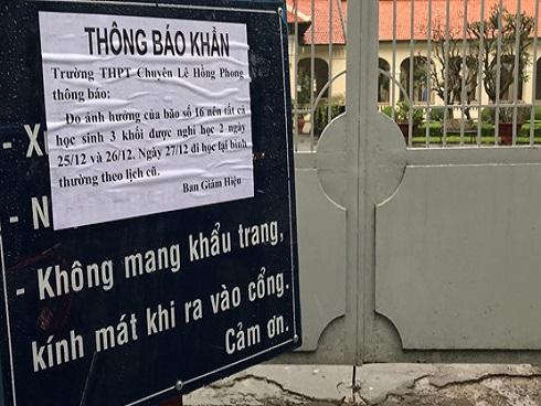 Thêm nhiều trường cho học sinh nghỉ đột xuất từ sáng nay