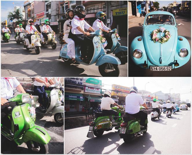 Dàn bê tráp thắt khăn quàng đỏ của cặp đôi chàng nhiếp ảnh và nàng của hiếm gây bão-3