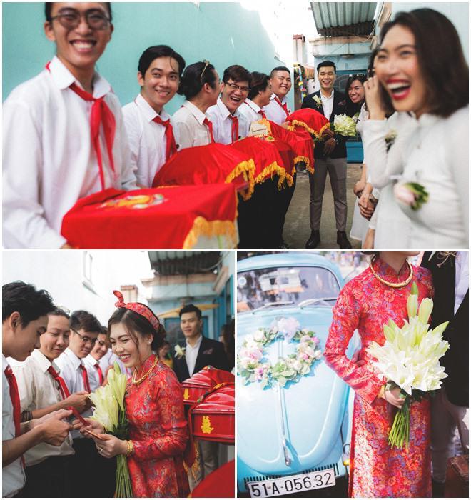 Dàn bê tráp thắt khăn quàng đỏ của cặp đôi chàng nhiếp ảnh và nàng của hiếm gây bão-7