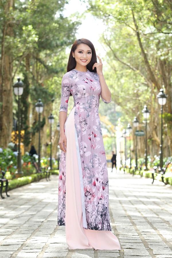 Dàn thí sinh Hoa hậu Hoàn vũ kẻ chín người mười khi khoe sắc với áo dài nền nã-7