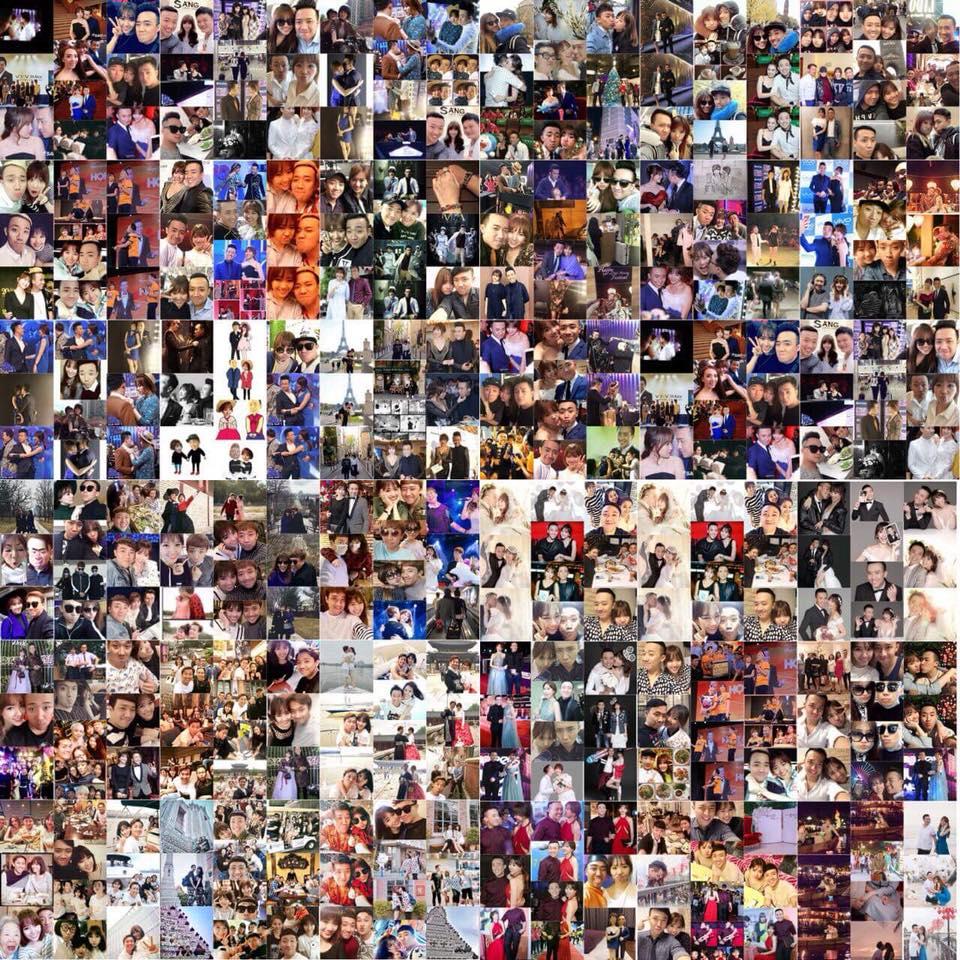 Tin sao Việt: Trấn Thành ghép hàng nghìn bức ảnh cảm ơn Hari Won nhân kỷ niệm 1 năm ngày cưới-2