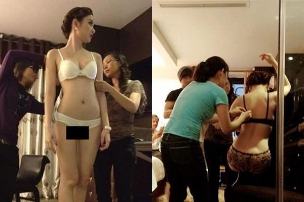 Những mỹ nhân Việt thản nhiên trút bỏ xiêm y trước mặt đồng nghiệp nam-6
