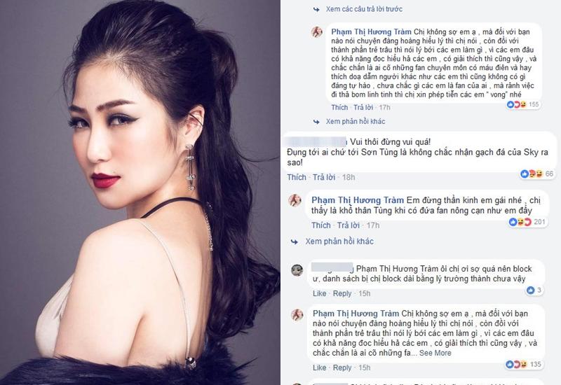 Bị chỉ trích vì phát ngôn đụng chạm Sơn Tùng, Hương Tràm bức xúc: Khổ thân Tùng khi có fan nông cạn-2