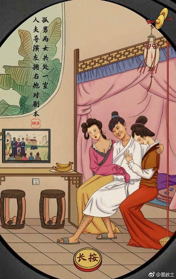 Tua chậm những scandal ồn ào nhất làng giải trí Hoa ngữ qua loạt tranh biếm họa-3