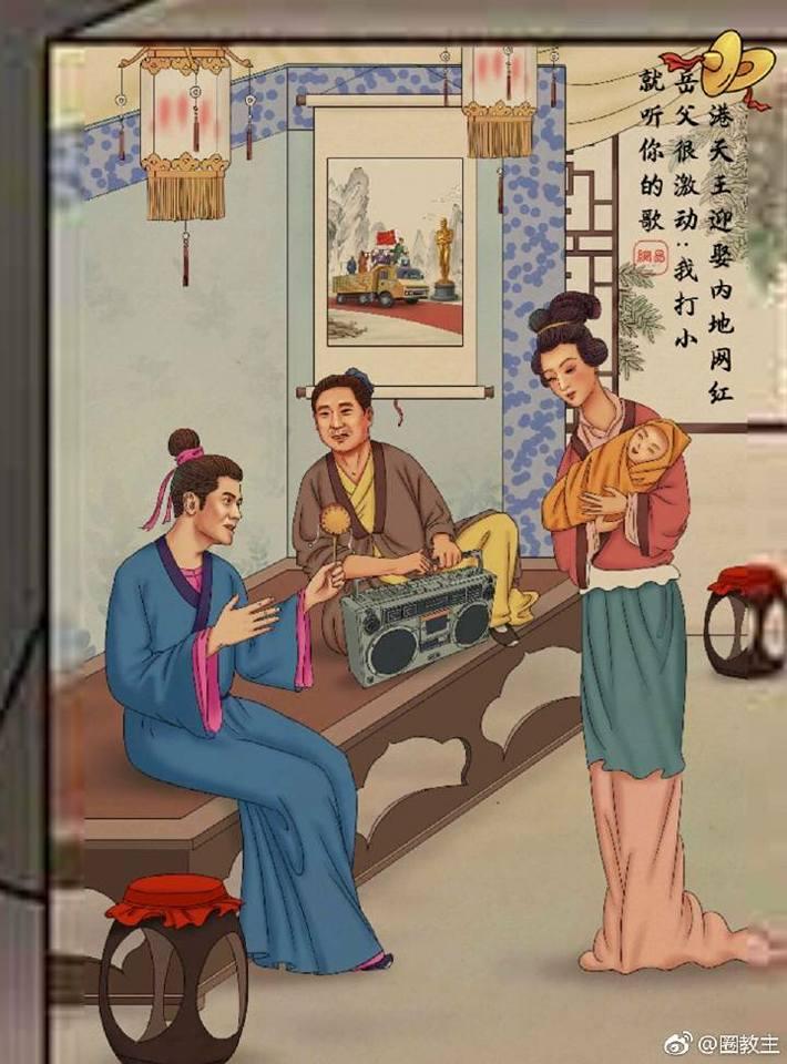 Tua chậm những scandal ồn ào nhất làng giải trí Hoa ngữ qua loạt tranh biếm họa-10