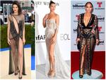 10 bộ váy 'mặc như không' của sao Hollywood trong năm qua