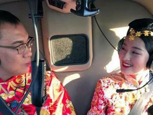 Chú rể Trung Quốc 'chơi trội' thuê trực thăng đón dâu