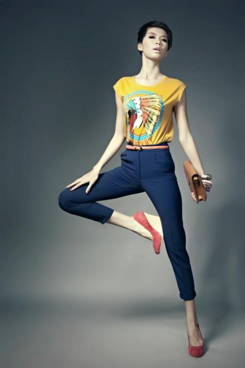 Loạt hình ảnh thời trang chất-phát-ngất thời ‘chân ướt chân ráo’ của Siêu mẫu Việt-6