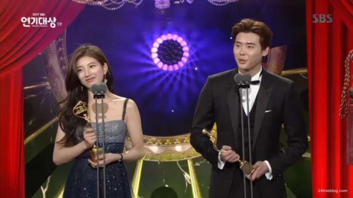 Choáng khi Suzy - Lee Jong Suk nhận giải diễn viên xuất sắc đỉnh cao và cặp đôi đẹp nhất SBS Drama Awards 2017-8