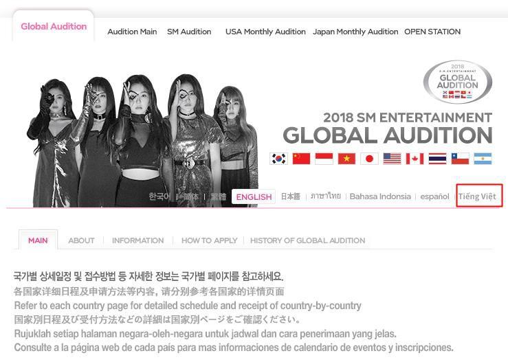 Thực tập sinh Việt Nam hãy sẵn sàng: SM mở thi tuyển tại Sài Gòn và Hà Nội vào tháng 5/2018-2