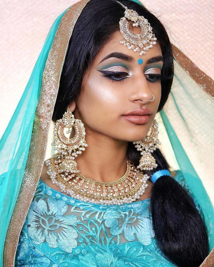 Cô gái hóa thân thành công chúa Disney phiên bản Ấn Độ-6