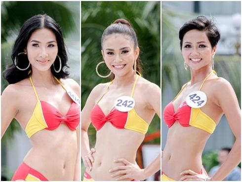 Thí sinh 'Hoa hậu Hoàn vũ' khoe đường cong rực lửa khi trình diễn bikini