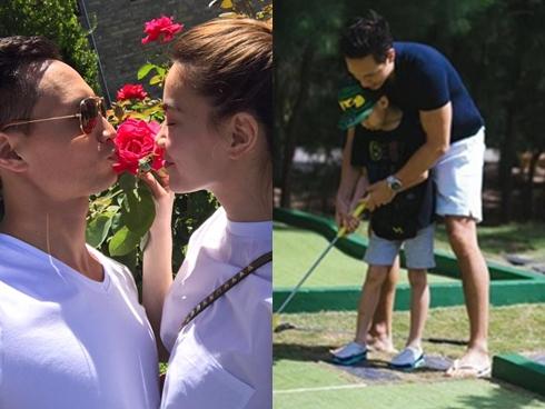 Trước khi dạy Subeo đánh golf 'gây bão' showbiz, Kim Lý từng rất nhiều lần chiều chuộng con trai Hà Hồ