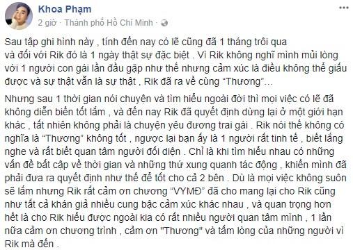Karik khẳng định đã chấm dứt hẹn hò Huyền Thương - cô gái từng khiến anh điêu đứng ngay lần đầu gặp gỡ-4