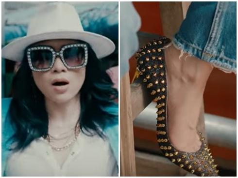 Áo denim phối giầy high heels đinh tán, Mỹ Tâm hóa quý cô retro chất chơi trong MV mới