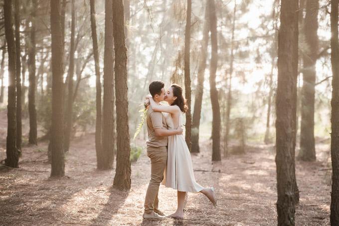 Trọn bộ ảnh cưới ngập cảnh khóa môi của nàng hậu Trần Tố Như và hot boy cảnh sát-3