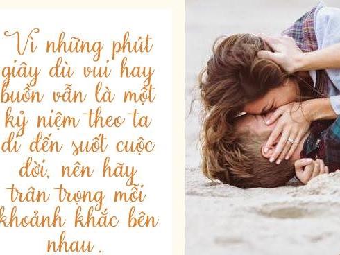 Không có tình yêu mãi mãi, chỉ có những phút giây mãi mãi