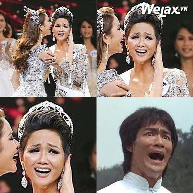 Đăng quang Hoa hậu Hoàn vũ, H’Hen Niê vượt mặt Hoàng Thuỳ thành thánh ảnh chế-2