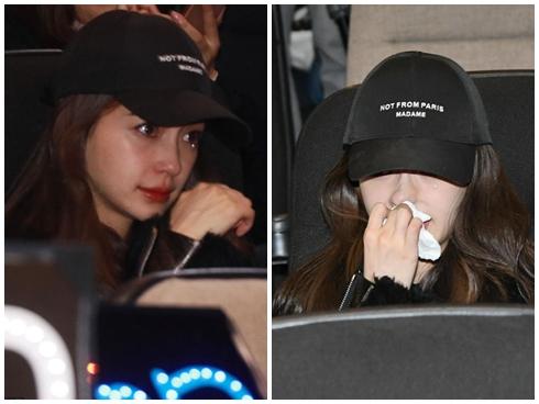 Ủng hộ Huỳnh Hiểu Minh ra mắt phim mới, Angela Baby khóc như mưa