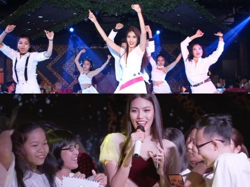 Lan Khuê nhảy sexy, cùng fan quẩy 'vũ điệu say rượu' của Mỹ Tâm