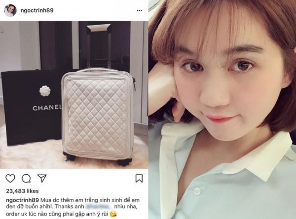 Ngọc Trinh chi 160 triệu đồng tậu vali cực chất của Chanel-1