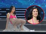 Clip: Vồ ếch trên sàn diễn, dàn mỹ nhân Hoa hậu Hoàn vũ Việt Nam kẻ run rẩy, người cười tươi-1