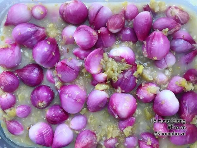 Cách muối hành tím kiểu Miền Nam chua ngọt, không bị hăng-6