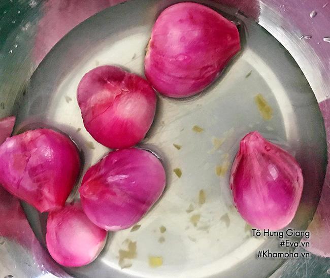 Cách muối hành tím kiểu Miền Nam chua ngọt, không bị hăng-7
