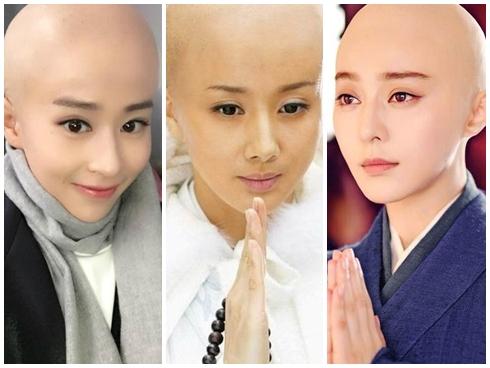 Mỹ nhân Hoa ngữ vẫn đẹp hút hồn dù để đầu trọc