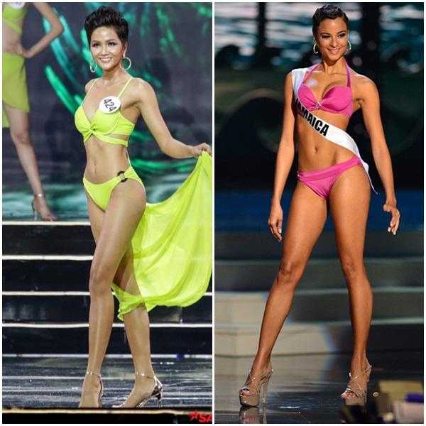 Đứng cạnh Á hậu Hoàn vũ Thế giới, HHen Niê bên 10, bên 8 đẹp chẳng kém bản chính-8