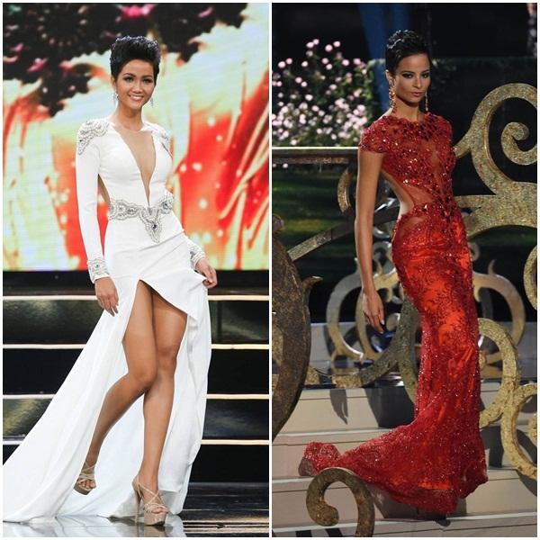 Đứng cạnh Á hậu Hoàn vũ Thế giới, HHen Niê bên 10, bên 8 đẹp chẳng kém bản chính-11