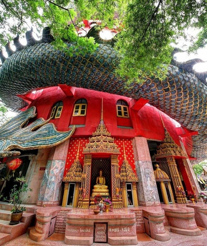 Ngôi đền rồng uốn lượn độc đáo ở Thái Lan-4