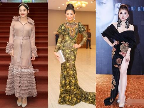 Thúy Nga hóa nàng ngỗng lạc quẻ - Mỹ Tâm mặc tone hồng sến sẩm lọt top sao xấu tuần qua-10