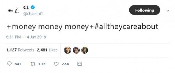 Sự nghiệp ‘trì trệ’, CL ấm ức tố cáo YG chỉ biết nghĩ đến tiền?-3