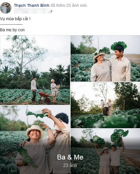 Bộ ảnh con trai chụp bố mẹ trên cánh đồng rau bắp cải chạm đến trái tim triệu người-1