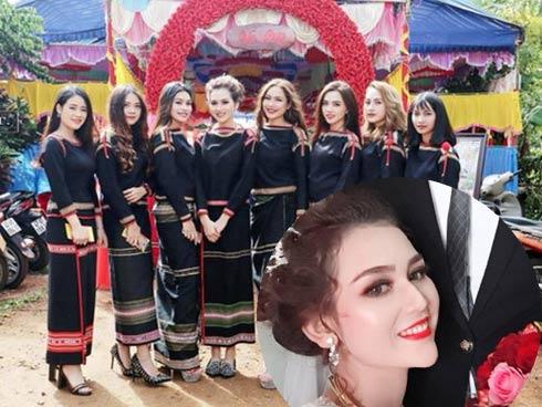 Xuất hiện thêm hình ảnh cô dâu và nhóm thiếu nữ Ê Đê 'quẩy' tưng bừng trong đám cưới